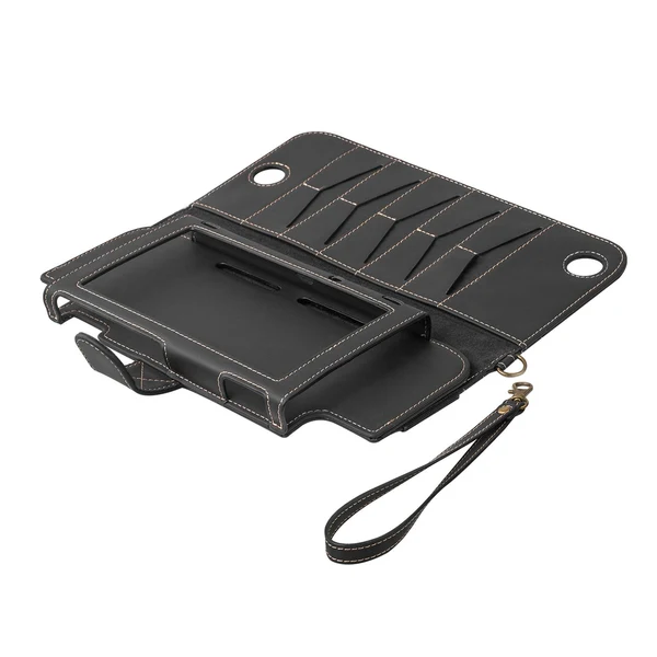 Original Maxbell PU Leather Protective Case Flip Handheld for Switch Game Console Black for New Model Top-Quality