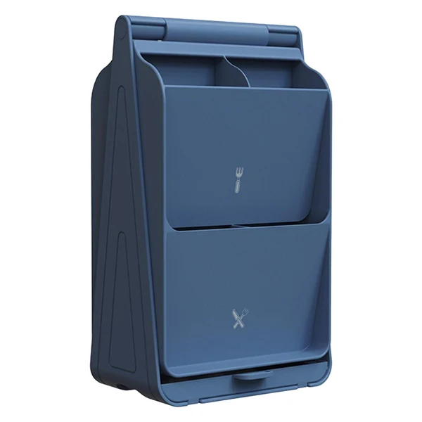 Practical Maxbell Multifunctional Utensil Holder Storage Stand for Kitchen Restaurant Blue Lightweight