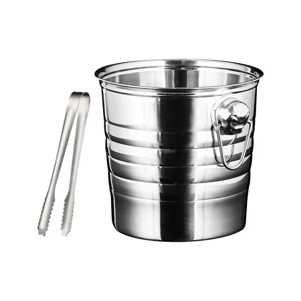 Easy-to-Use Maxbell Ice Bucket with Ice Clip with Carry Handle for Home Picnics for Party Home 5L Verified