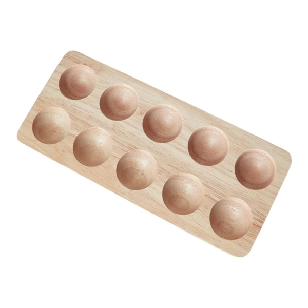 Carefully Designed Maxbell Multi Grid Egg Holder Portable Double Row for Fridge Refrigerator Household 10 Slot Sophisticated