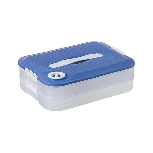 Prestigious Maxbell Dumplings Organizer for Home Kitchen Clear Durable PP Material Easily Clean second floor Premium