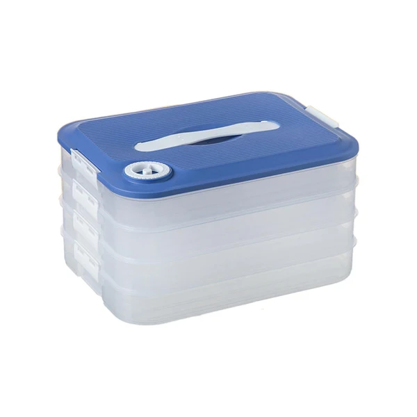 Outstanding Maxbell Dumplings Organizer for Home Kitchen Clear Durable PP Material Easily Clean four floors First-Class