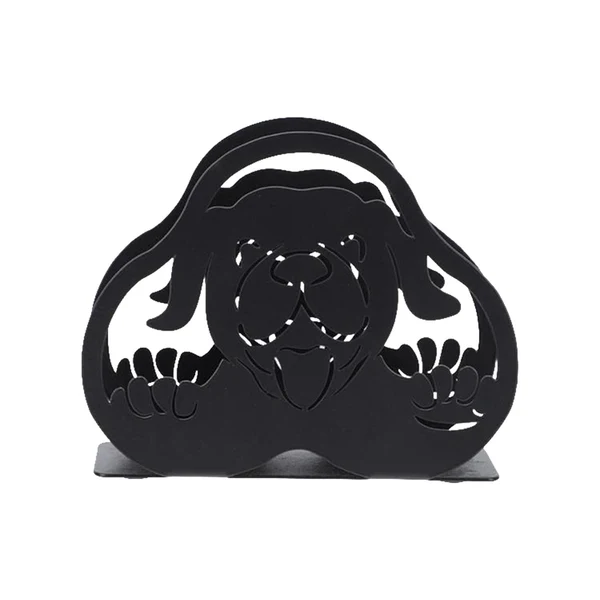 Lightweight Maxbell Iron Napkin Holder Tabletop dining Decoration for kitchen cafe Dog Enhanced