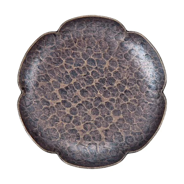 Fast Maxbell Rustic Tea Coaster Traditional Place Mat Decoration Drinks Cup Tray Brass Hexagon Bronze Outstanding