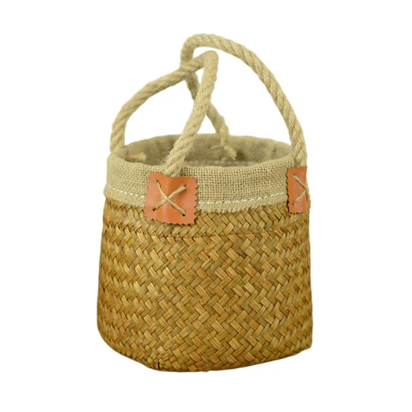 Detailed Maxbell Flower Basket Wedding Flower Girl Baskets for Living Room Bedroom Decoration S 16cmx13cm Genuine