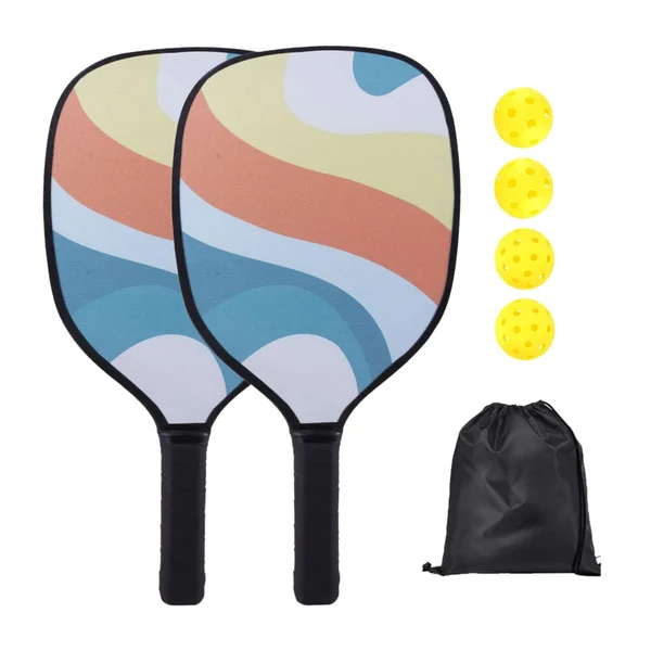 Casual Maxbell 2x Pickleball Paddles Set with 4 Balls and Bag for Men Women Indoor Outdoor Orange Durable