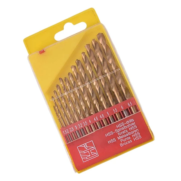 Carefully Designed Maxbell Drill Bit Set Heavy Duty Round Shanks for Carpenter Metalworking 13pcs Long-Lasting