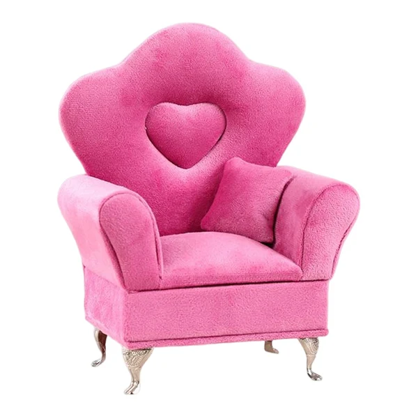 High-End Maxbell Sofa Couch Jewelry Box Jewelry Case for Vanity Table Living Room Pink Casual