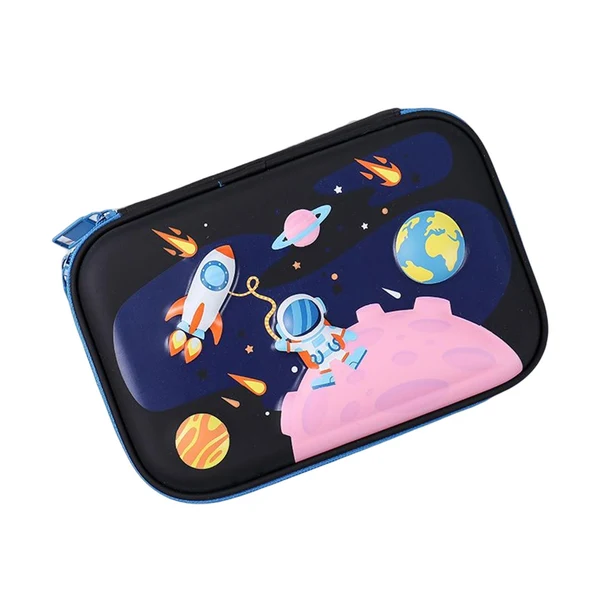 Functional Maxbell 3D Pencil Bags Pen Bag Stationery Pouch Pen Marker Holder for Birthday Gifts Black Reusable