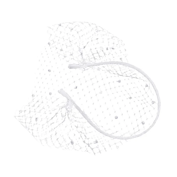 Optimized Maxbell Fascinator Mesh Face Veil Party Headdress Tea Birdcage Veil Elegant for Girl White Verified