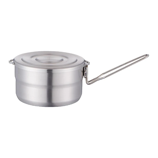 Long-Lasting Maxbell Camping Pot with Foldable Handle Portable 1.5L for Travel Fishing Cooking Sustainable