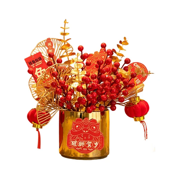 Convenient Maxbell Simulation Flowerpot Feng Shui Party Decoration Size 23x23x30cm Decorative Responsible