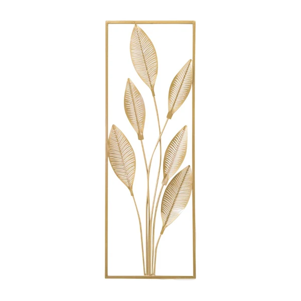 Expertly Made Maxbell Metal Wall Decor Sculpture Corridor Farmhouse Leaves Wall Art Line Drawing Pear Leaf Left Casual