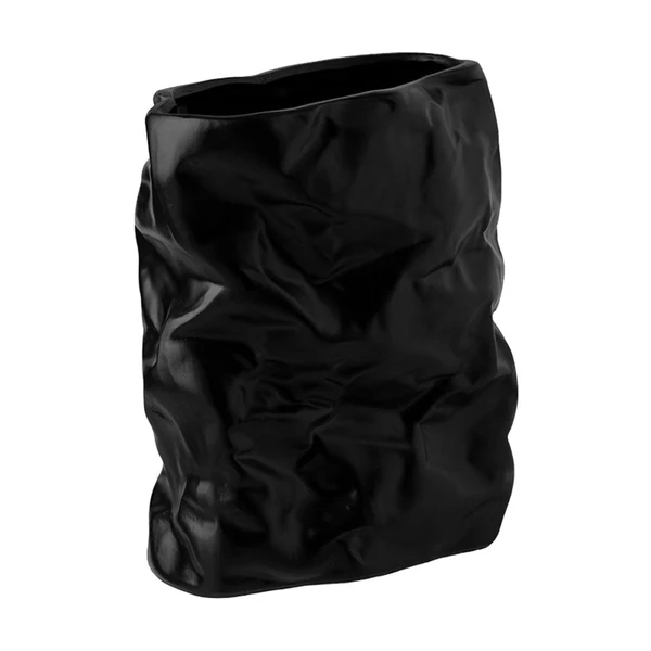 Official Maxbell Nordic Style Ceramic Flower Vase Modern Art for Home Desktop Decoration Black 17.5cmx20.5cm Powerful