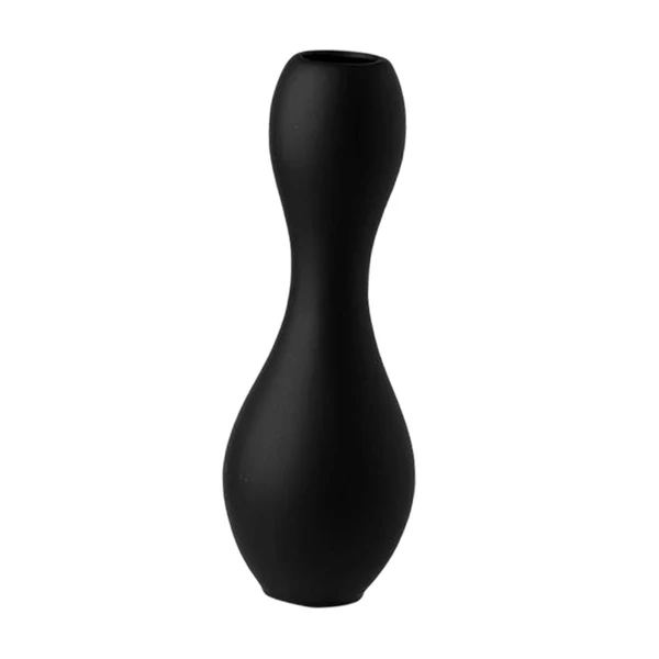 User-Friendly Maxbell Maxbell Ceramic Flower Vase Modern Minimalist Elegant for Home Decoration Adornment Black 10.5cmx29.5cm Natural