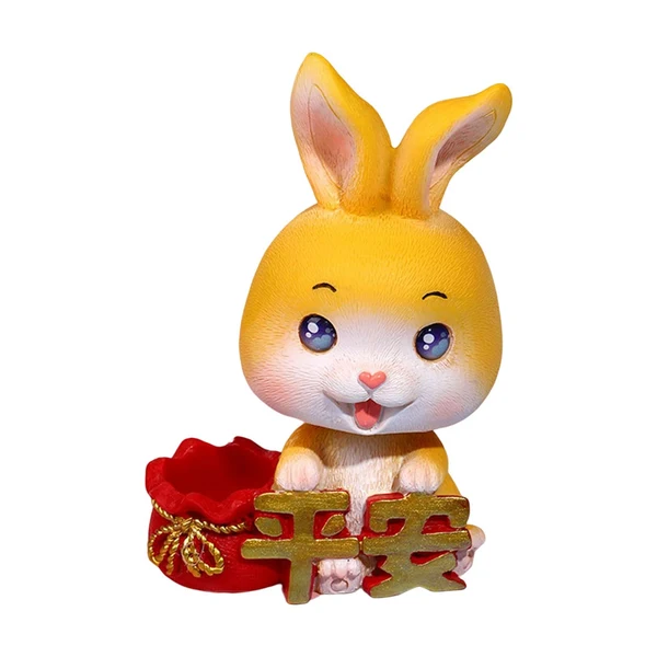 Smart Maxbell Car Front Nodding Rabbit Figurines Sculptures Swing Doll Decor Ornament Cute Eyes Open Original Design