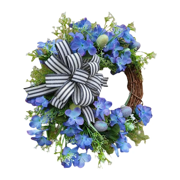 Consistent Maxbell Easter Egg Wreath Pendants Greenery Wreaths for Festival Farmhouse Decor Crafted