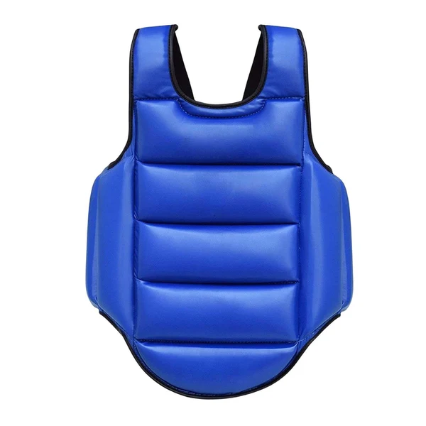 Healthy Maxbell Karate Chest Guard Sanda Women Men Kids Kickboxing Taekwondo Protector Vest Red Blue XS High-Grade