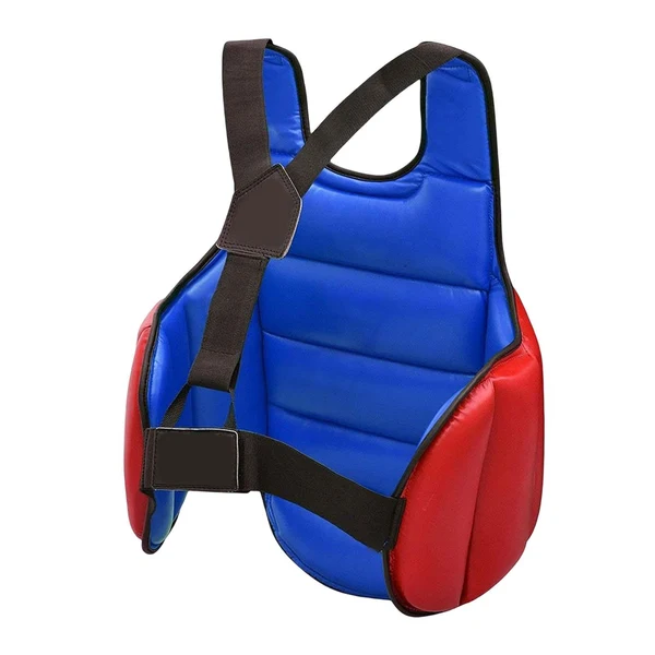 Premium Material Maxbell Karate Chest Guard Sanda Women Men Kids Kickboxing Taekwondo Protector Vest Red Blue S Optimized