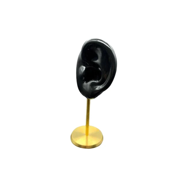 Specialty Maxbell Earring Display Stand Ear Model Stud Holder with Base for Birthday Showcase Black Left Easy-to-Use