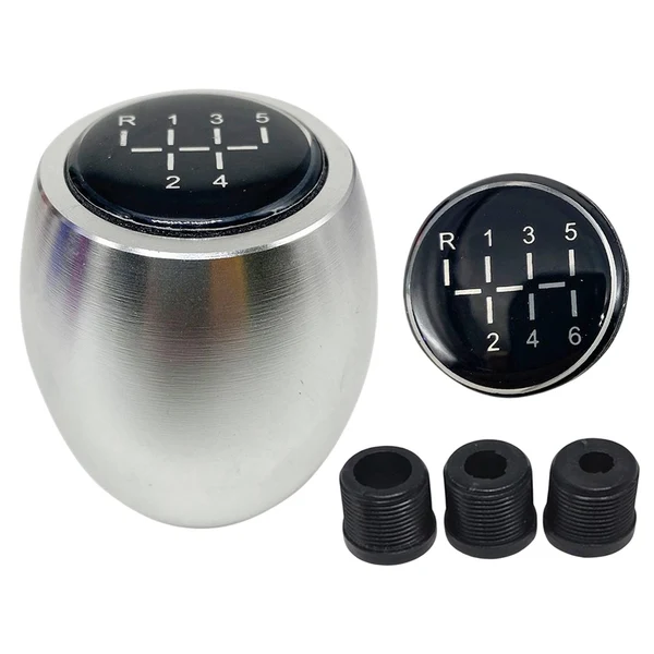 Exceptional Maxbell Manual Gear Shift Knob Direct Replaces with 8mm 10mm 12mm Adapters Metal Argent Safe