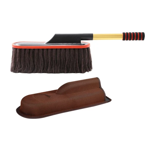 Refined Maxbell Car Duster Brush Extendable Handle Soft Adjustable for Automotive Truck Coffee with Box Certified