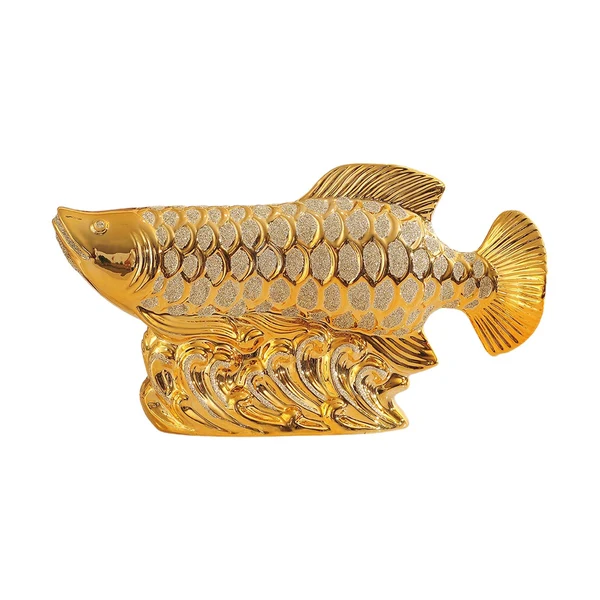 Sophisticated Maxbell Creative Fish Statue Ceramic Porcelain Figurine for Cabinet Bookshelf Decor L Breathable