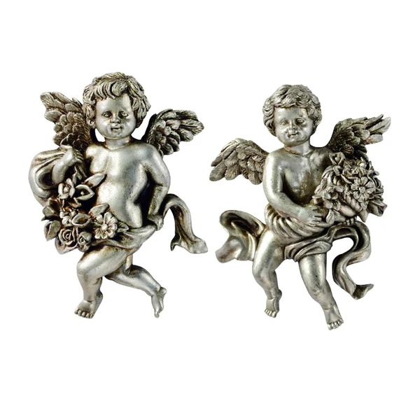 Innovative Maxbell Angel Wall Sculpture Figurine Versatile for Sitting Room Hall Home Decor Style B