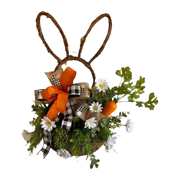 User-Friendly Maxbell Easter Wreath Artificial Flower Garland Ornament for Farmhouse Porch Decor Authentic