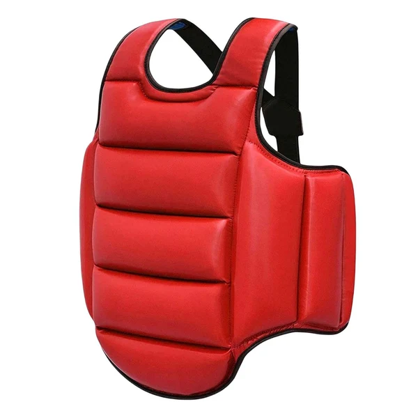 Convenient Maxbell Karate Chest Guard Sanda Women Men Kids Kickboxing Taekwondo Protector Vest Red Blue XL Quality