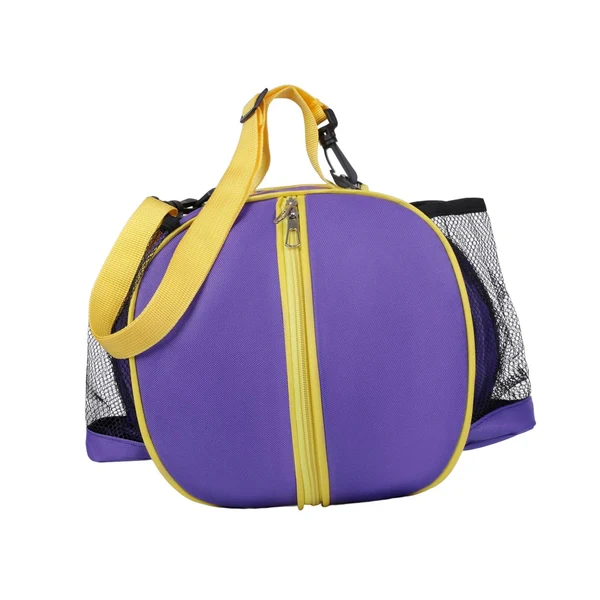 Healthy Maxbell Maxbell Basketball Shoulder Bag Basketball Tote Bag for Boys Girls Accessory Durable Single Strap Purple Consistent