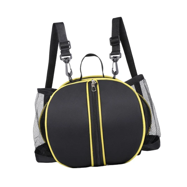 Reusable Maxbell Maxbell Basketball Shoulder Bag Basketball Tote Bag for Boys Girls Accessory Durable Double Strap Black Detailed