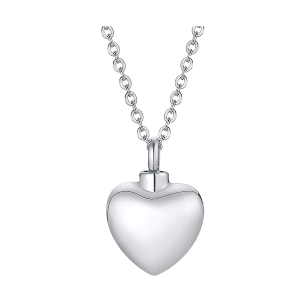 Crafted Maxbell Openable Memorial Urn Necklace Fashion Love Heart for Party Thanksgiving Day Argent Verified