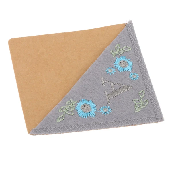 Practical Maxbell Flower Letter Embroidery Bookmark Book Marker Clip Page Stitched Corner Winter A Innovative