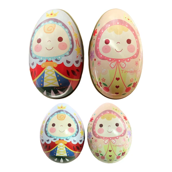 Fine Crafted Maxbell 4 Pieces Cookie Tins Jewelry Gift Canister for Easter Party Favors Gifts Detailed