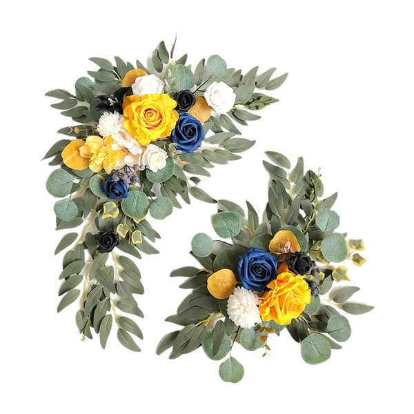 Reusable Maxbell 2x DIY Ornament Artificial Wreath Simulation Garland for Holiday Decorated style B Relaxed