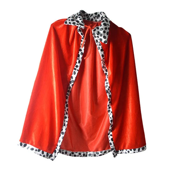 Superior Maxbell King Cloak King Crown Children Cape Cloak Cosplay Carnival for Girls Boys King Cloak Fine