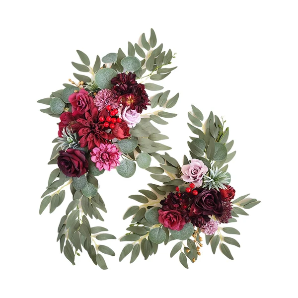 Expertly Made Maxbell 2x DIY Ornament Artificial Wreath Simulation Garland for Holiday Decorated style E Next-Generation