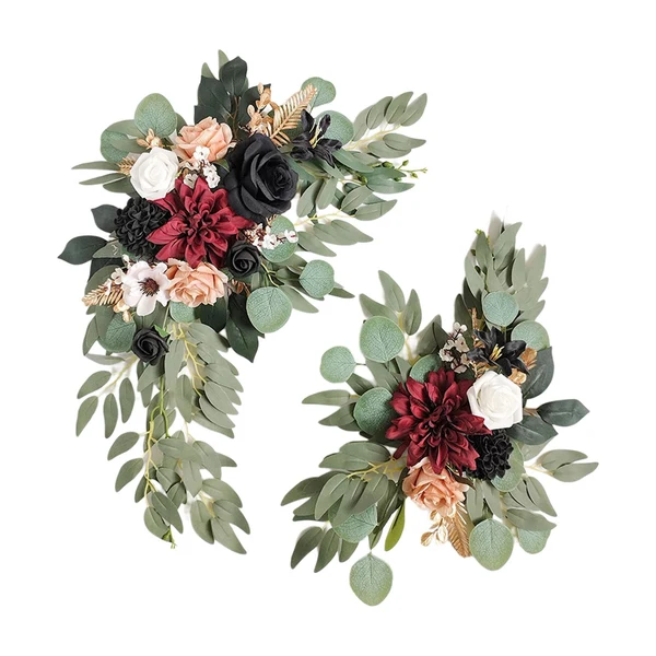 Carefully Designed Maxbell 2x DIY Ornament Artificial Wreath Simulation Garland for Holiday Decorated style A Fine