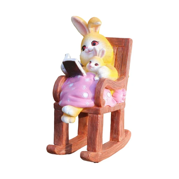 Responsible Maxbell Rabbits Sculpture Courtyard Decoration for Bedside garden Dining Room Original Design