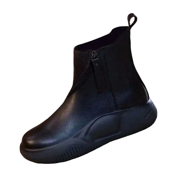 Eco-Friendly Maxbell Comfortable Short Boots Women Shoes Ankle Boots with Zipper for Women Gifts 6 Black Fashionable