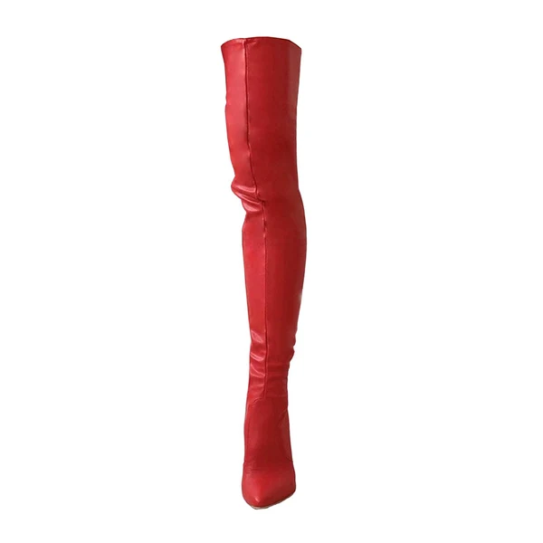 Excellent Maxbell Casual Thigh High Boots Warmer Accessories Womens for Party Home Wedding 39 red Consistent