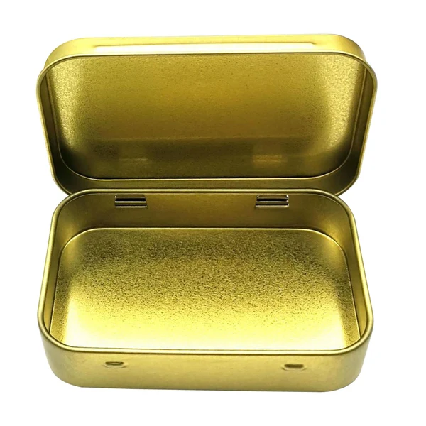 Fine Crafted Maxbell Card Storage Box Iron Fittings Container Empty for Jewelry Gadget Gold with Hinge Lightweight