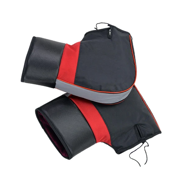 Elite Maxbell Windproof Motorcycle Handlebar Muffs Soft Warm Winter for Snowmobile 35cmx28cm Reflective Premium