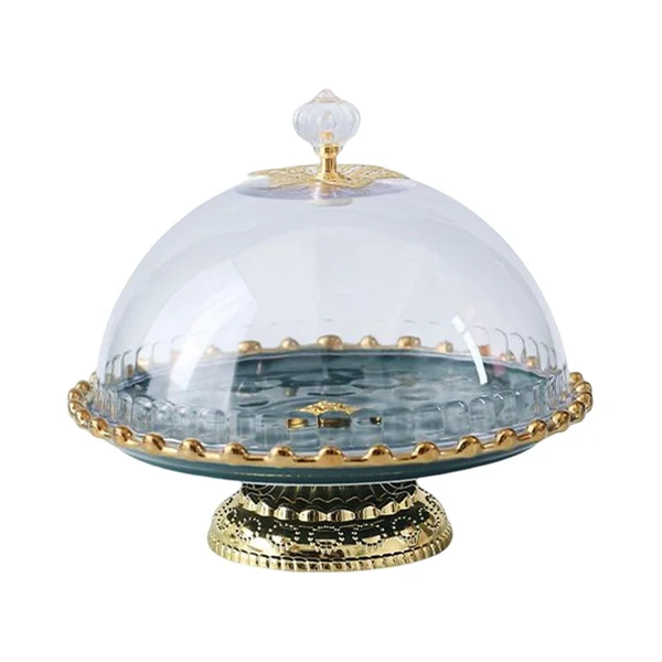 Classic Maxbell European Style Ceramic Cake Stand Fruit Rack Serving Tray for Snack Green Easy-to-Use