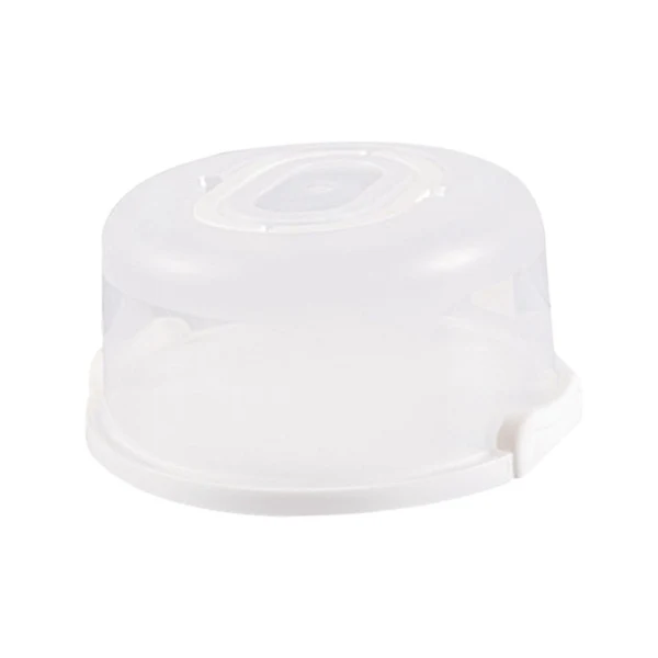 Pure Maxbell 4 inch Round Cake Carrier with Handle Handheld Reusable for Wedding Birthday Long-Lasting