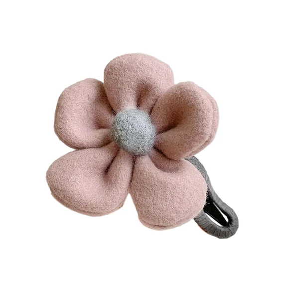 Original Design Maxbell Autumn Winter Large Flower Hair Clip Elegant Hairgrips Women Girl Female Pink Organic
