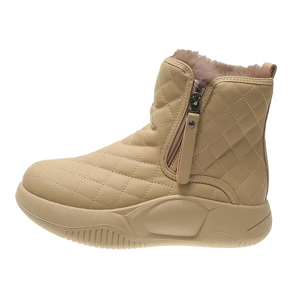 Certified Maxbell Winter Snow Boots Warm Lined Short Boots Fashion for Trekking Hiker Winter 40 Khaki High-End