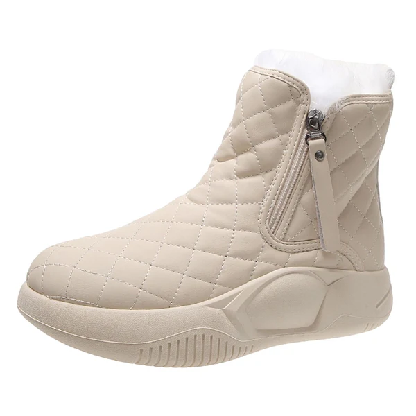 World-Class Maxbell Winter Snow Boots Warm Lined Short Boots Fashion for Trekking Hiker Winter 39 Beige Excellent