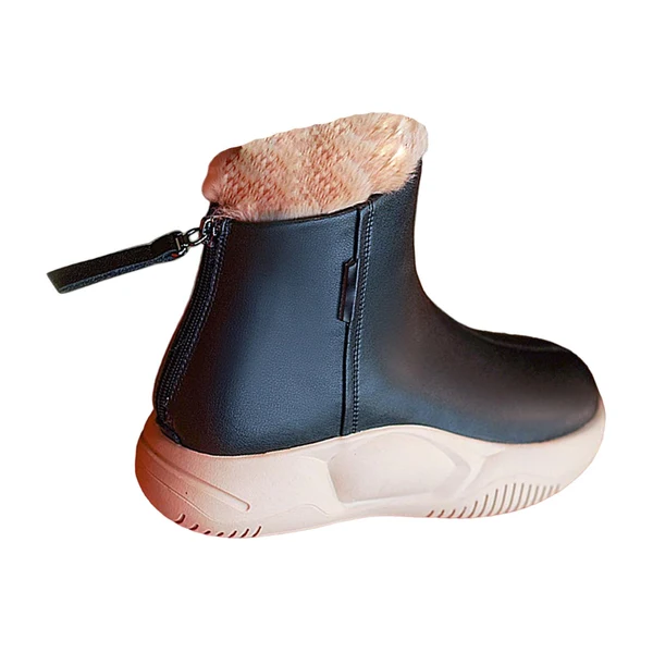 Environmentally Friendly Maxbell Women's Winter Snow Boot Soft Plush Thick Soled for Climbing Fishing Outdoor 35 Black High-End